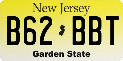 NJ license plate B62BBT