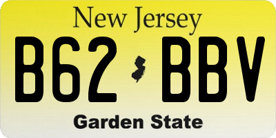 NJ license plate B62BBV