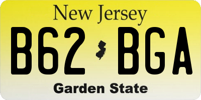 NJ license plate B62BGA