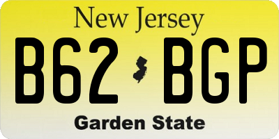 NJ license plate B62BGP