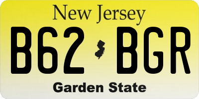 NJ license plate B62BGR