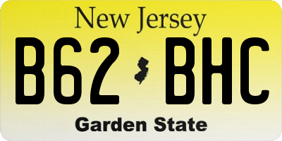 NJ license plate B62BHC