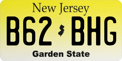 NJ license plate B62BHG