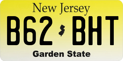 NJ license plate B62BHT