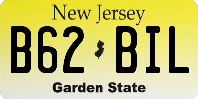 NJ license plate B62BIL