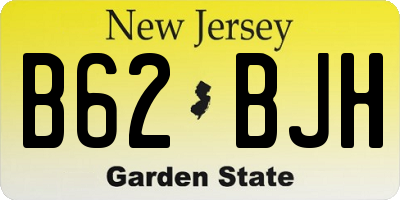 NJ license plate B62BJH
