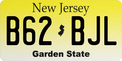 NJ license plate B62BJL