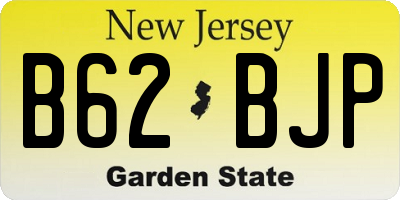 NJ license plate B62BJP