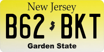 NJ license plate B62BKT