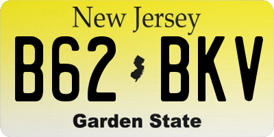 NJ license plate B62BKV
