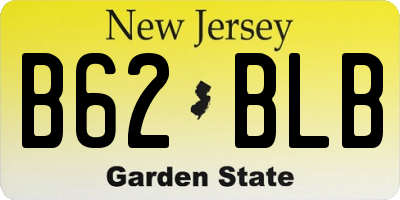 NJ license plate B62BLB