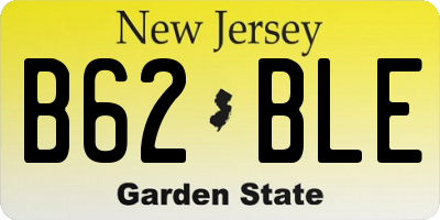 NJ license plate B62BLE