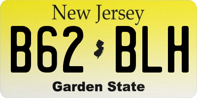 NJ license plate B62BLH
