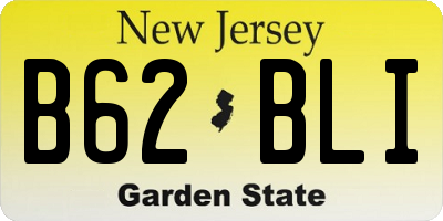 NJ license plate B62BLI