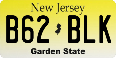 NJ license plate B62BLK