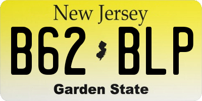 NJ license plate B62BLP