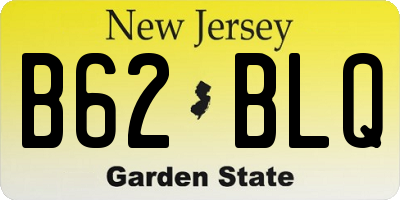 NJ license plate B62BLQ