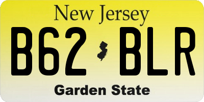 NJ license plate B62BLR