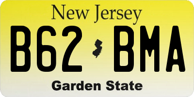 NJ license plate B62BMA