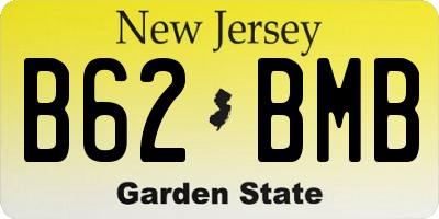 NJ license plate B62BMB