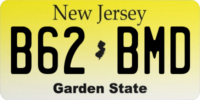 NJ license plate B62BMD