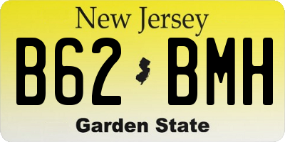 NJ license plate B62BMH