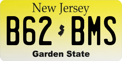 NJ license plate B62BMS