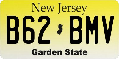NJ license plate B62BMV