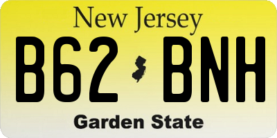 NJ license plate B62BNH