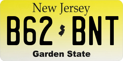NJ license plate B62BNT