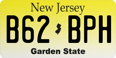 NJ license plate B62BPH
