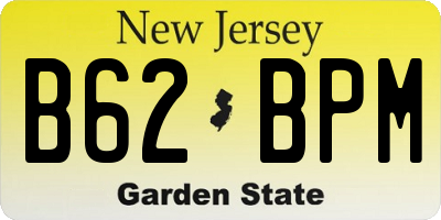 NJ license plate B62BPM