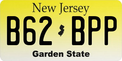NJ license plate B62BPP