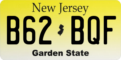 NJ license plate B62BQF