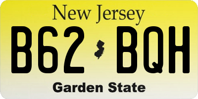 NJ license plate B62BQH