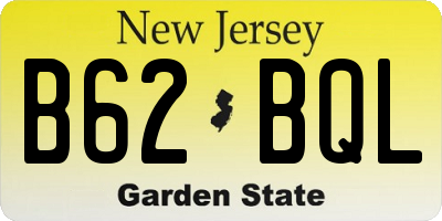 NJ license plate B62BQL