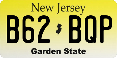 NJ license plate B62BQP