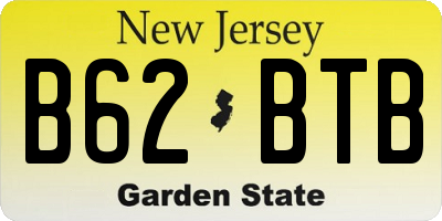 NJ license plate B62BTB