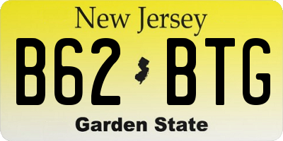 NJ license plate B62BTG