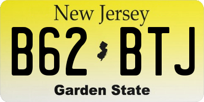 NJ license plate B62BTJ