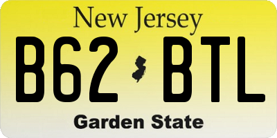 NJ license plate B62BTL