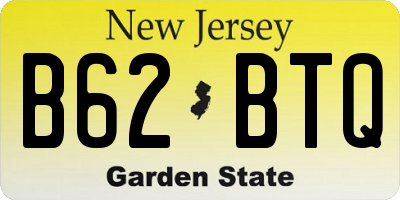 NJ license plate B62BTQ