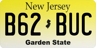 NJ license plate B62BUC