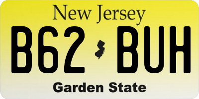 NJ license plate B62BUH