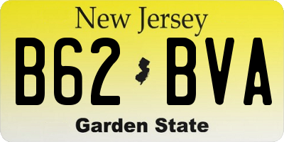 NJ license plate B62BVA