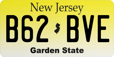 NJ license plate B62BVE