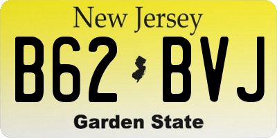 NJ license plate B62BVJ