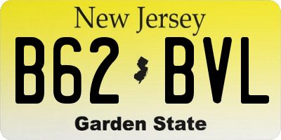 NJ license plate B62BVL