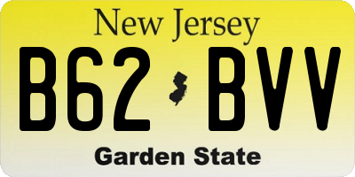 NJ license plate B62BVV