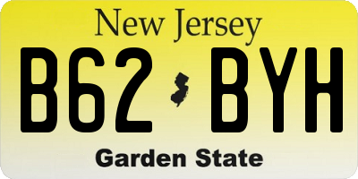 NJ license plate B62BYH
